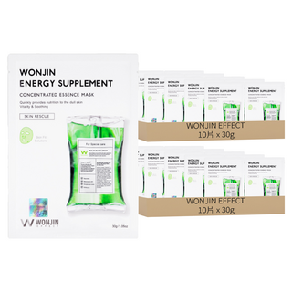WONJIN EFFECT 安瓶面膜 綠吊瓶煥能舒緩 30g, 10片, 2盒