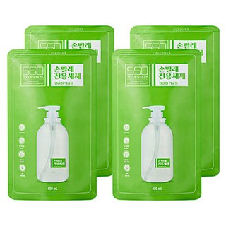 Ssooksoqum 艾草貼身衣物手洗精補充包, 4包, 400ml
