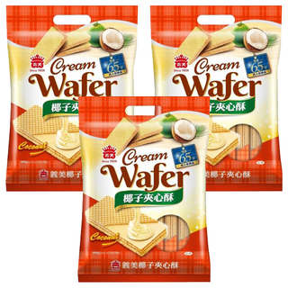 義美 夾心酥 經濟包 椰子, 400g, 3袋