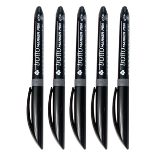 tratto酒精型萬用馬克筆 - 適用於任何表面，書寫舒適，筆尖2.2mm, 1色, 5支