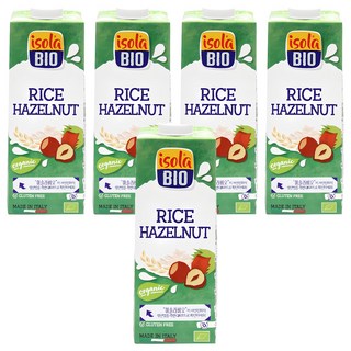 isola BIO 榛果米漿, 1L, 5瓶