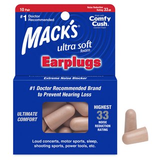 Macks 울트라 귀마개, 1개, 20개입