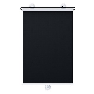 小麥購物 全遮光自動伸縮遮陽簾 L4065, 1個, 黑色