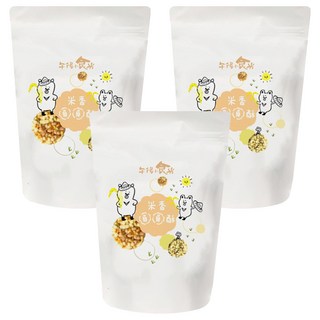 午後小食光 米香圓圓酥 原味, 120g, 3包