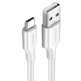 UGREEN 綠聯 USB-A-USB-C/Type-C 快充傳輸線 升級版, 1.5m, 白色, 1條
