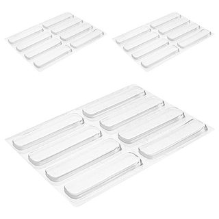 AHOYE 長條透明矽膠防撞貼, 透明色, 24條