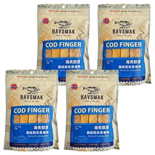 海夫默克 挪威鱈魚營養棒 100g 100%天然鱈魚肉, 鱈魚, 4包