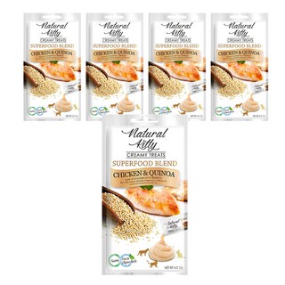 Natural Kitty 自然小貓 超級食物配方 營養肉泥, 雞肉佐藜麥, 48g, 5包