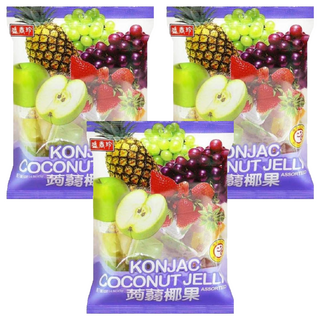 盛香珍 蒟蒻小椰果 綜合, 420g, 3袋