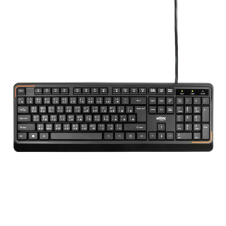 INTOPIC 廣鼎 KBD-101 低噪多媒體有線鍵盤 防水 輕薄耐用 104鍵