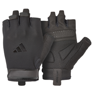 adidas 愛迪達 基礎透氣訓練手套, 黑色, 1雙