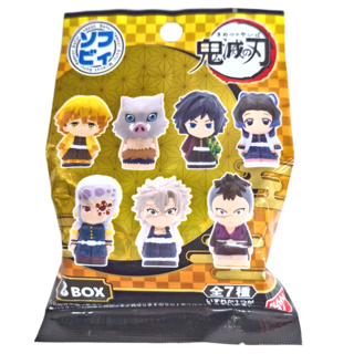 BANDAI 萬代 鬼滅之刃 盒裝玩具 軟膠指偶公仔 ver.B，全7種, 1個