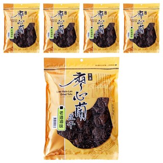 大溪廖心蘭豆干 老道滷味 正統古法製作 香濃有咬勁, 110g, 5包