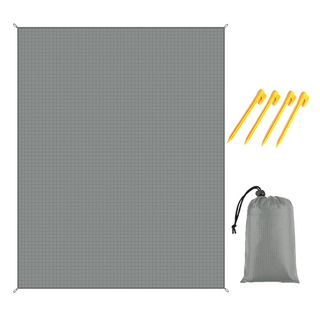 앙멧 휴대용 비치 피크닉 방수 매트, 그레이