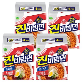 오뚜기 진비빔면 156g, 16개