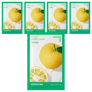 INNISFREE 台灣公司貨 我的真萃能量面膜 柚子款 22ml, 1入, 5片