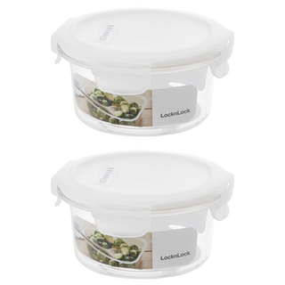 락앤락 테이블탑 밀폐용기 원형 370ml, 2개, 단품
