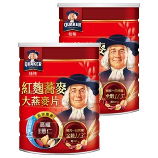 QUAKER 桂格 即食燕麥片 紅麴蕎麥, 700g, 2罐