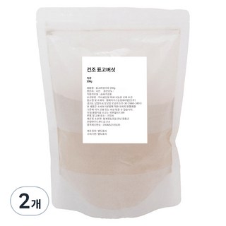 자연그대로담은 건조표고버섯 가루, 2개, 200g