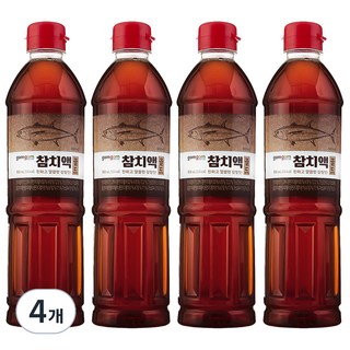 gomgom 黃金鮪魚露, 900ml, 4個