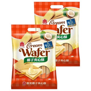 義美 夾心酥 經濟包 椰子, 400g, 2袋