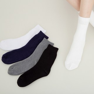 베이스알파에센셜 포근한 데일리 기모 양말 5켤레