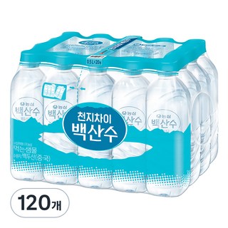 백산수 무라벨, 500ml, 120개