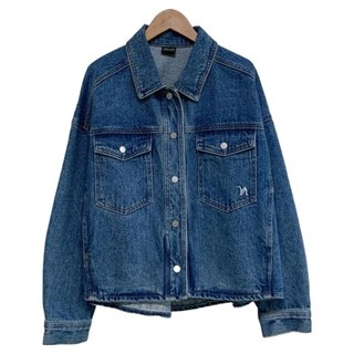 반에이크 여성용 아웃포켓 데님 셔켓