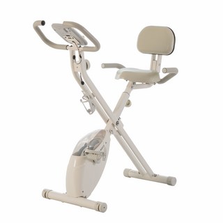 로베라 시크릿바이크 등받이형 접이식 실내자전거, K-3000, 크림화이트