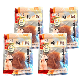 PARMIR 帕米爾 犬用雞胸肉片, 低脂健康寵物零食, 140g, 新鮮雞胸肉, 4包