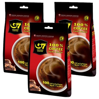 G7 純咖啡 量販包, 2g, 100入, 3袋