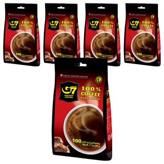 G7 純咖啡 量販包, 2g, 100入, 5袋