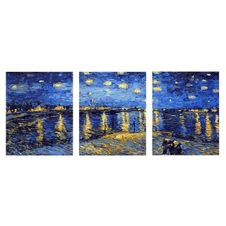 ArtLife 藝術生活 數字油畫DIY 95145 50 x 40cm, 梵谷-星空下的羅納河, 1組