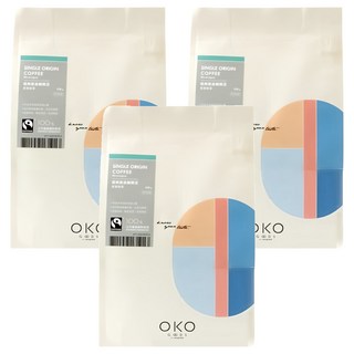 OKO 生態綠 公平單品 尼加拉瓜 250g 中烘焙 柑橘香氣 酸度明亮 杏桃香甜, 咖啡豆(無研磨), 3包
