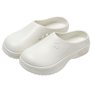 헨센 키높이 클로그형 슬리퍼, 화이트, 1개