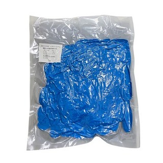美恆 12吋藍色NBR手套 加長款 丁腈橡膠 M號, 100個, 1袋