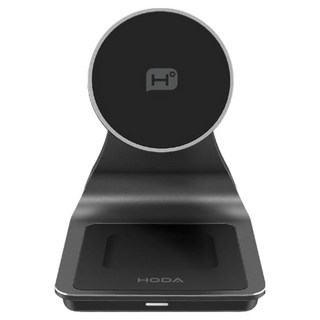 HODA 好貼 三合一磁吸無線充電座 附 A to C 充電線 9 x 9.6 x 12.7cm 225g, 太空灰, 1個