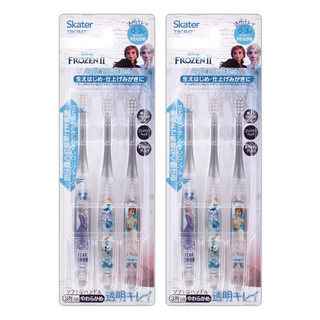 Skater 幼兒牙刷 0~3歲, 冰雪奇緣 透明色, 3支, 2組