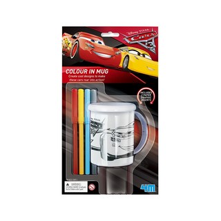 4M 迪士尼彩繪杯 220ml, 閃電麥坤 白色 + 黑色, 1組