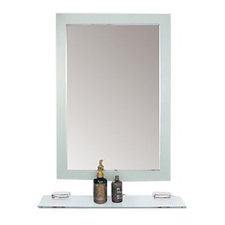 Toppuror 泰浦樂 旗艦銀框除霧浴鏡 附平台 75 x 50 x 10cm 3.5kg, 銀色