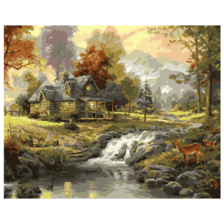 ArtLife 藝術生活 數字油畫DIY DT110 50 x 40cm, 數字油畫 宛如仙境 多色, 1盒