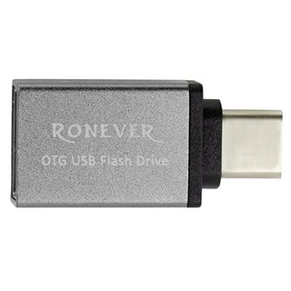 RONEVER TYPE-C to USB 轉接頭, 灰色, 1個, 3.2cm