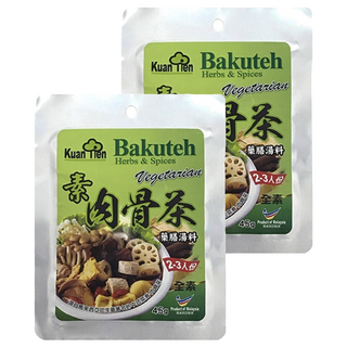 譽方媽媽 素肉骨茶藥膳湯料，全素，2-3人份，45g, 2包