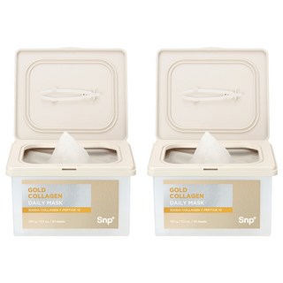 Snp 黃金膠原蛋白每日抽取式面膜 350g, 30入, 2個