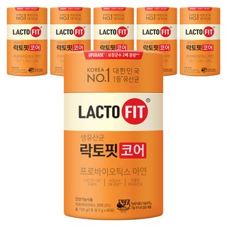 Chong Kun Dang 鍾根堂 LACTO-FIT Core益生菌隨身包 60條入, 120g, 6罐
