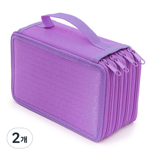 DOnG-A Pms 多功能筆具72色彩色鉛筆盒, 紫色, 2個