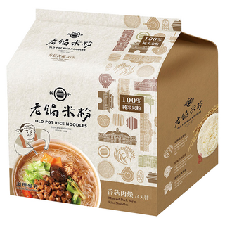 老鍋米粉 湯米粉 香菇肉燥風味 1人份 純米米粉, 240g, 1袋