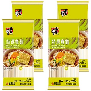 五木 特選寬麵 低鈉美味, 300g, 4包