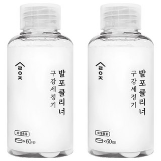 살림이지 구강세정기 발포 클리너 60p slez-9r60, 2개