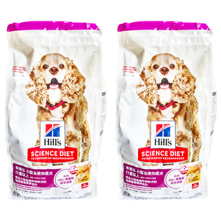希爾思 乾飼料 小型及迷你成犬 11歲以上 幫助小型犬關節活動 消化吸收 增強心智健康及免疫力 亮麗毛髮, 雞肉+大麥+糙米, 2.04kg, 2袋